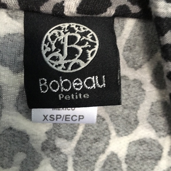Bobeau Animal Print Cardigan Sweater, Sz XSP - Picture 8 of 8